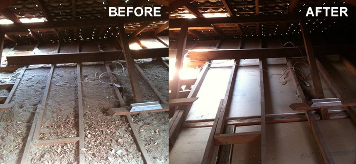 Allergens get trapped in the insulation