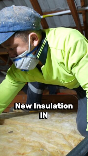 Fresh Bradford Gold going in and another home getting warmer, cooler and quieter, depending on the season 🏠🔥❄️ This is what a insulation upgrade looks like.